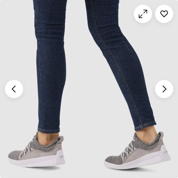 Sorel Shoes Womens 8.5 Out N About Plus Sneakers Gray Round Toe - Picture 2 of 6